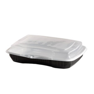 MICROWAVEABLE MEAL TRAYS 1 COMPARTMENT (260 PCS. + LIDS)