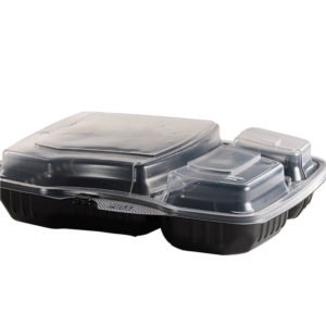MICROWAVEABLE MEAL TRAYS 3 COMPARTMENT (260 PCS. + LIDS)