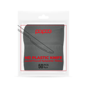 Papco Black Plastic Heavy Duty Knife - 50 Pcs