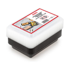 Papco Microwave Rectangular Container 24 Oz (5 Pcs)