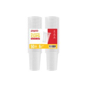 Papco Clear 6 Oz Plastic Cups - 50 Cups