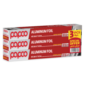 Papco Aluminum Foil37.5 Sqft 45CM*7.62 MTR 3 Special Offer