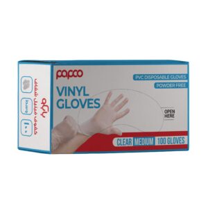 Papco Vinyl Gloves Clear Medium 100 Pcs