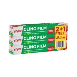 Papco Cling Film 100 Sqft 30 Cm x 30 M 2+1 Free