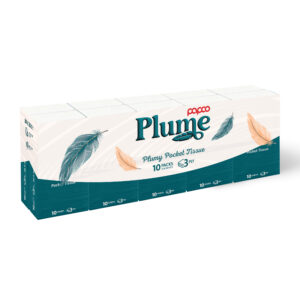 Papco Plume Pocket Tissue 10 Sheets 3 Ply 10 Pcs
