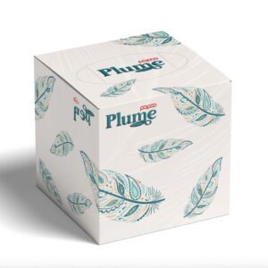 Papco Plume Cubic Facial Tissue 100 Sheets 2 Ply 1 Pc