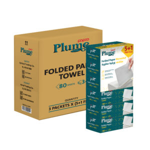 Papco Plume Manashef 80 Sheets 3 Ply 5+1 Free 3 Packets